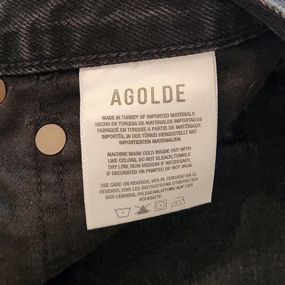 Agolde Parker Short - Black Vintage Disrressed - Picture 9 of 9